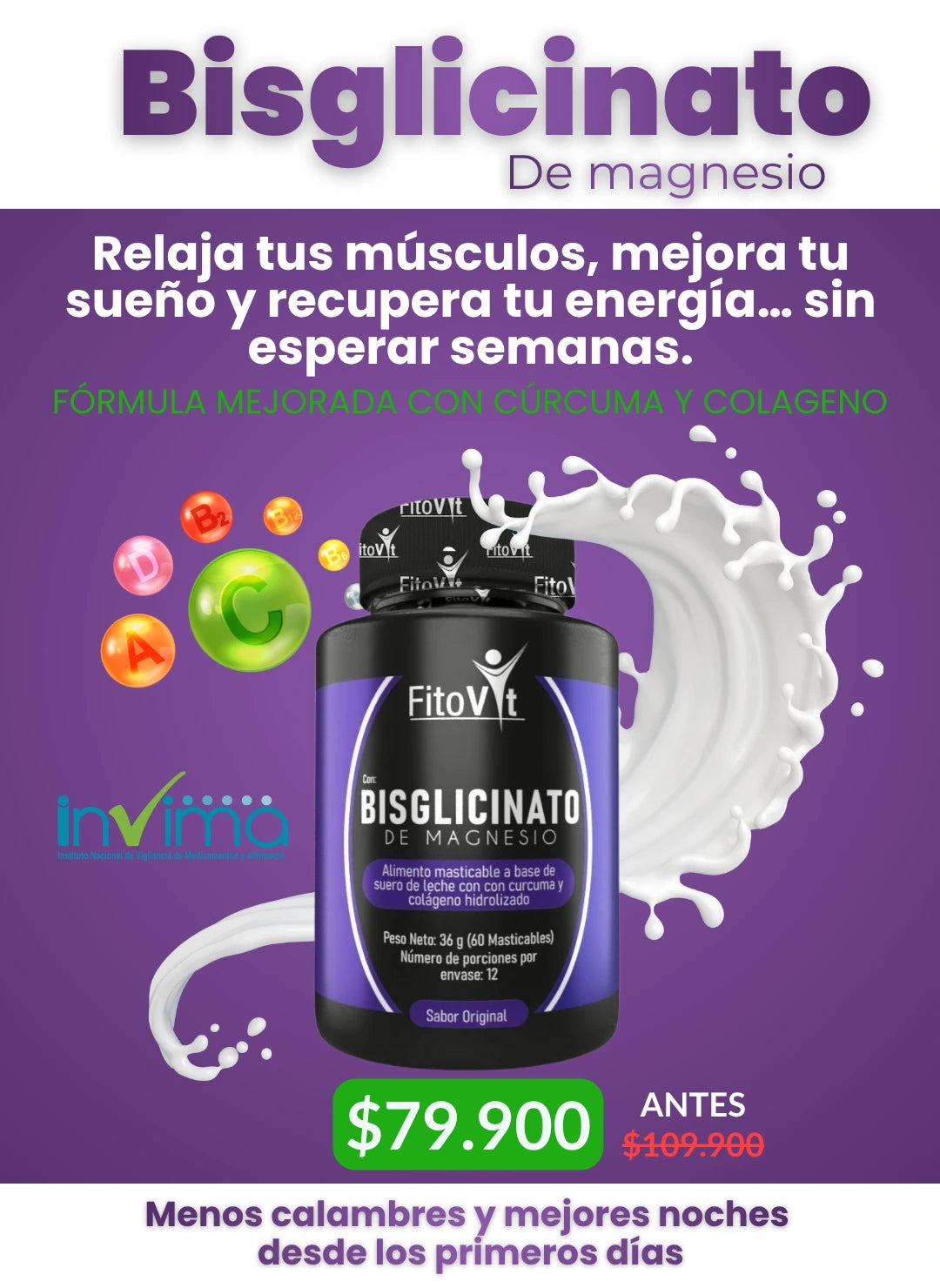 BISGLICINATO DE MAGNESIO X60UND