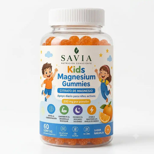 SAVIA Kids Magnesium Gummies — Noches tranquilas, mañanas sin pelea
