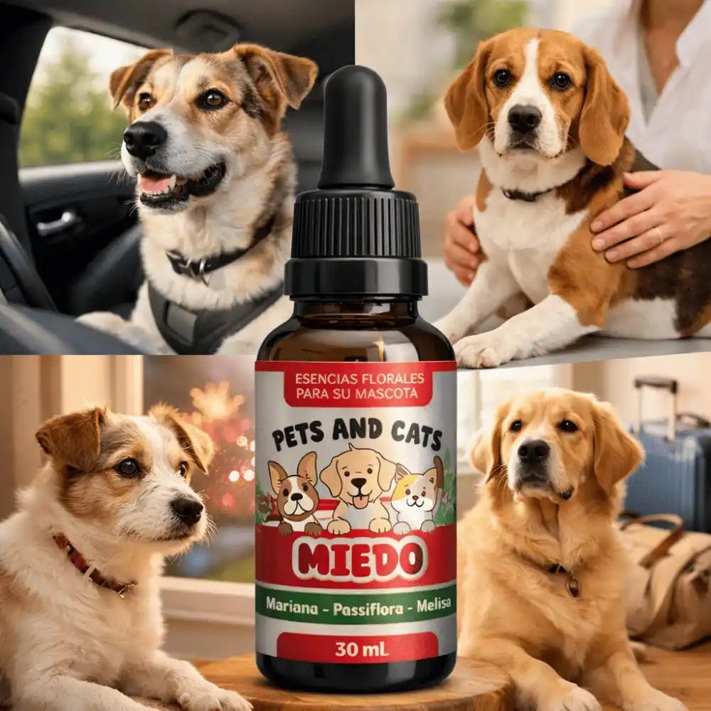 Miedos Pet - Relajante Natural para Perros y Gatos