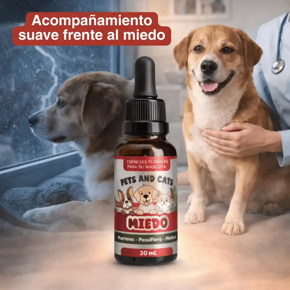 Miedos Pet - Relajante Natural para Perros y Gatos