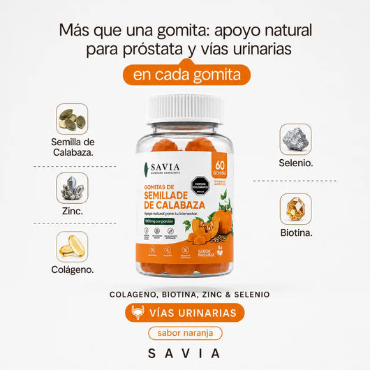Gomitas de Aceite de Semilla de Calabaza - Vejiga tranquila, noches completas, mañanas ligeras